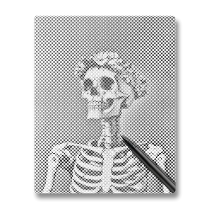 Smiling Skull - Dot Painting