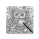 Soft and Cute Baby Owl - Dot Painting