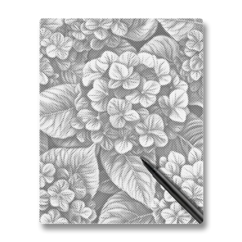 Hydrangeas in Groups - Dot Painting