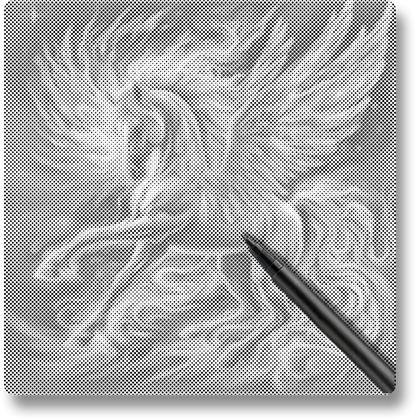 Pegasus With Glowing - Dot Painting
