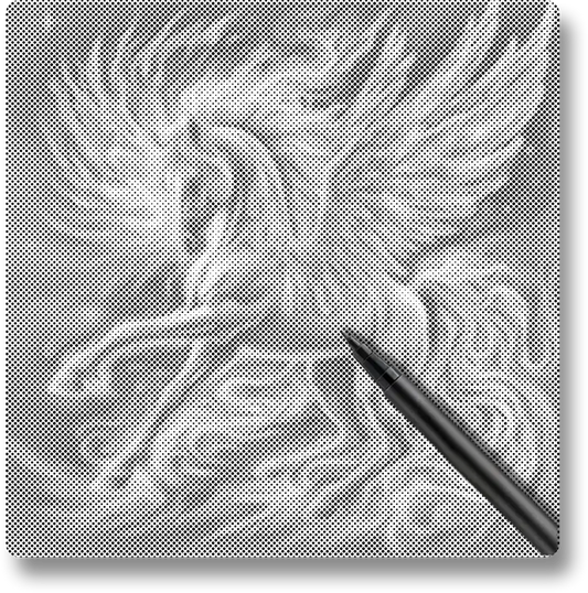 Pegasus With Glowing - Dot Painting