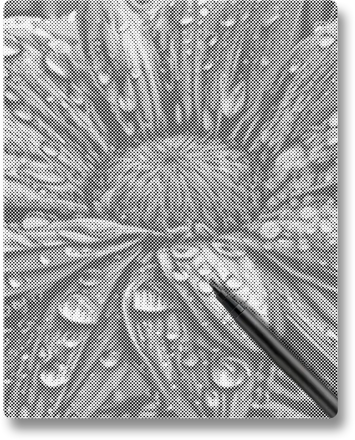 Flower with Raindrops - Dot Painting