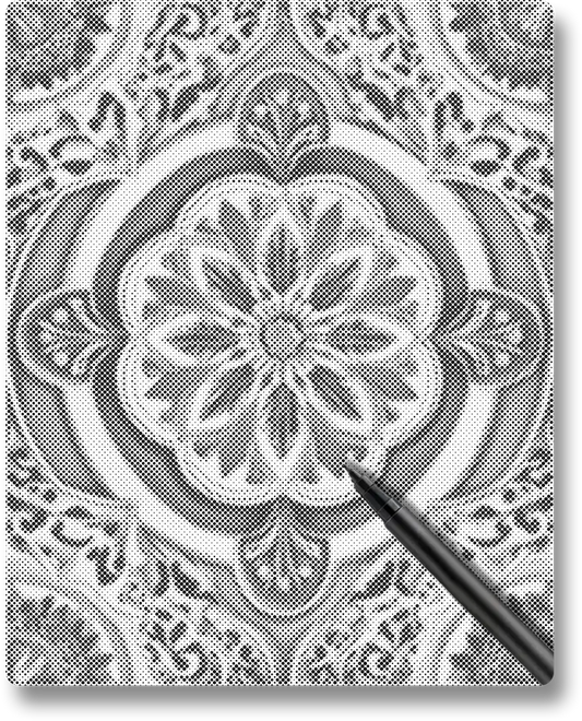 Golden Green Mandala - Dot Painting