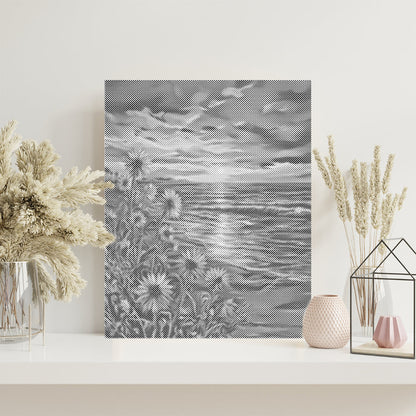 Golden Shore - Dot Painting