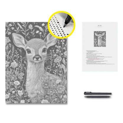 Innocent Fawn - Dot Painting
