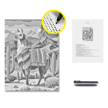 llama wearing - Dot Painting