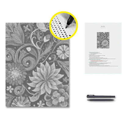Vibrant Flower Swirls - Dot Painting