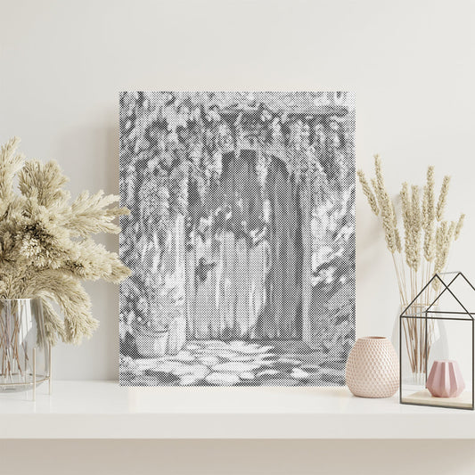 Wisteria Curtain Door - Dot Painting