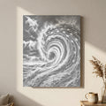 Ocean Wave Flag - Dot Painting