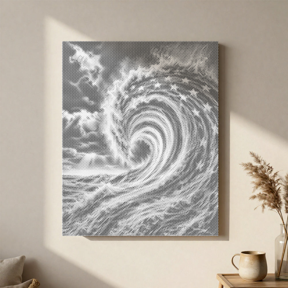 Ocean Wave Flag - Dot Painting