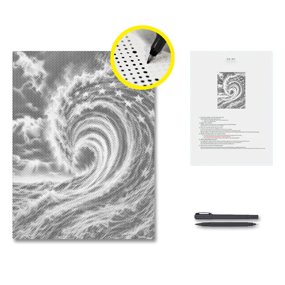 Ocean Wave Flag - Dot Painting