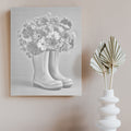Rain Boots Flowers - Dot Painting