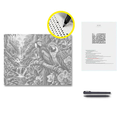 Tropical Parrot Falls - Dot Painting