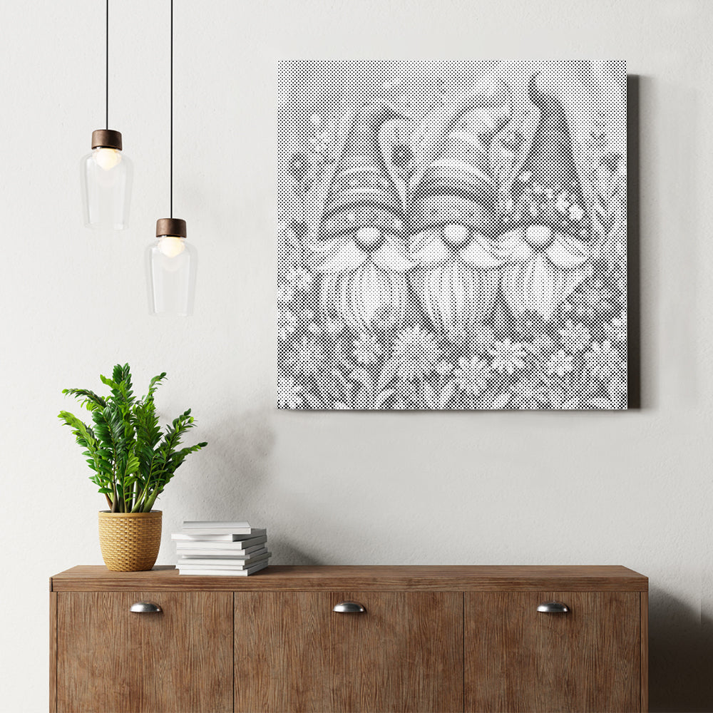 Flower Gnomes - Dot Painting
