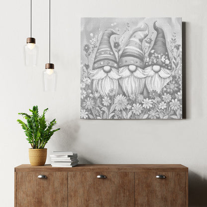 Flower Gnomes - Dot Painting