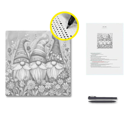 Flower Gnomes - Dot Painting