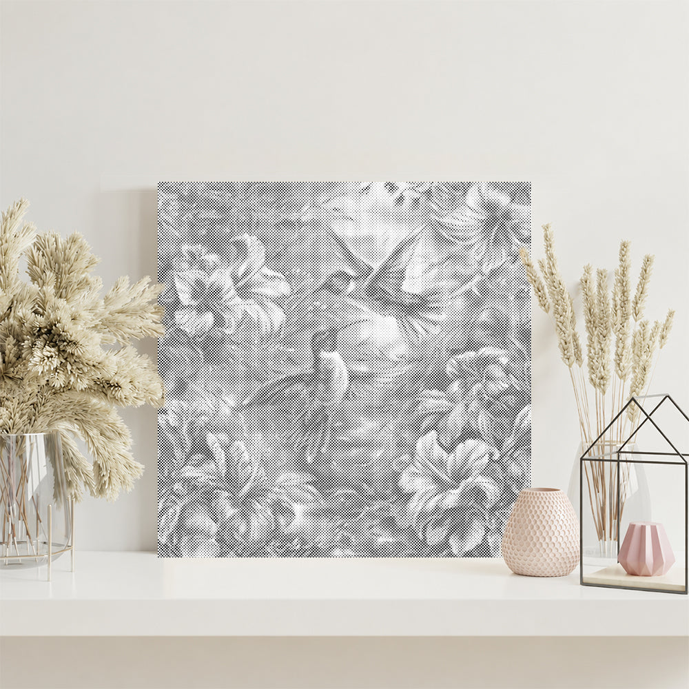 Hummingbird On Colorful Flowers - Dot Painting
