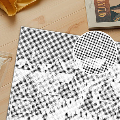 Christmas Village Story - Dot Painting