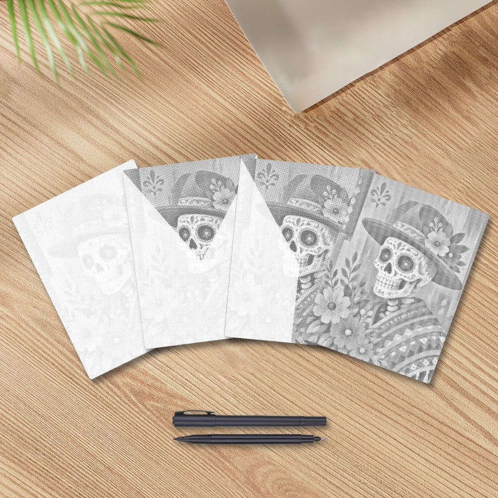 Floral Sugar Skull Feast - Dot Painting