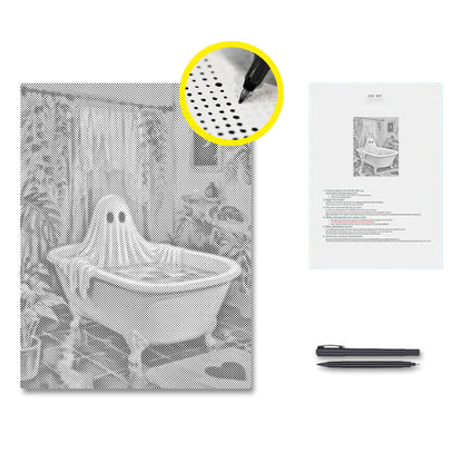 Ghostly Relaxation - Dot Painting