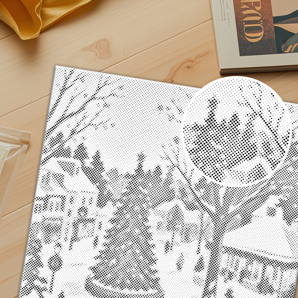 Snowfall in December - Dot Painting