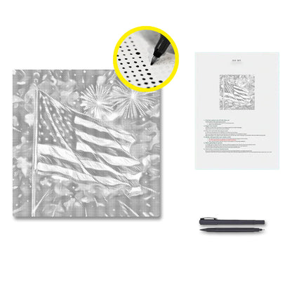 Stars and Stripes Celebration - Dot Painting