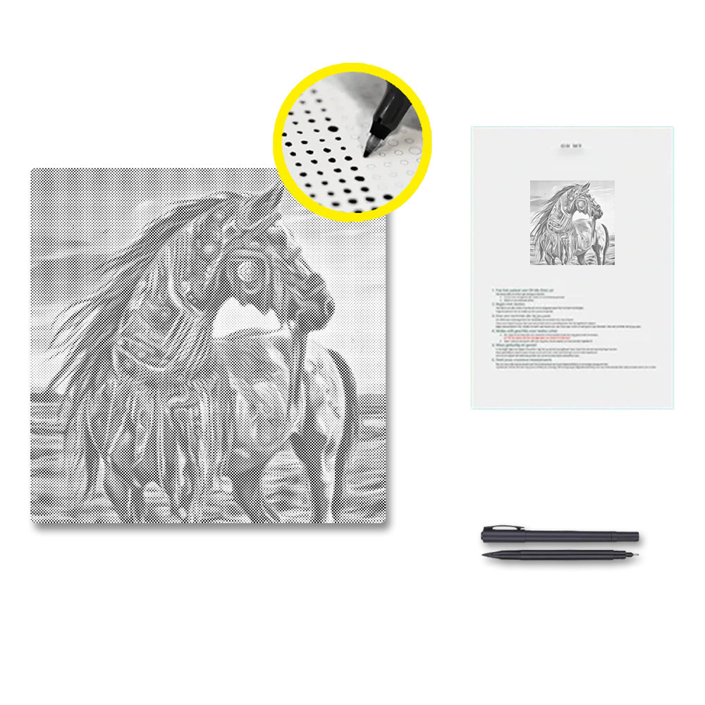 War Horse - Dot Painting