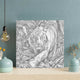 White Tiger In The Forest - Dot Painting
