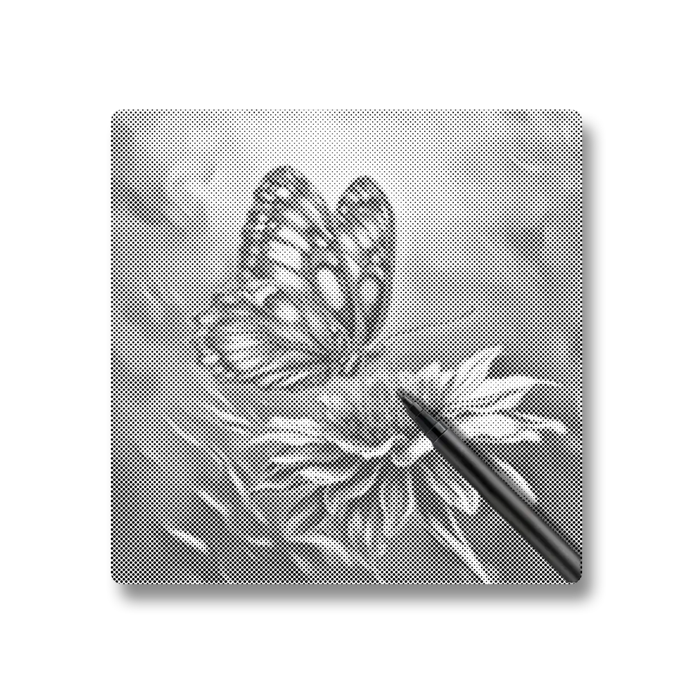 Vibrant Butterfly - Dot Painting