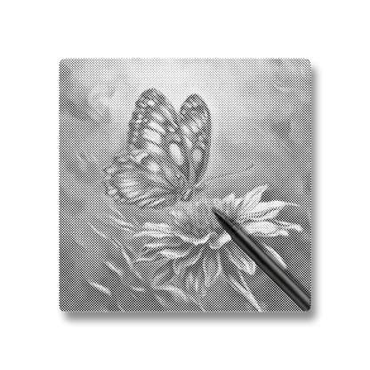 Vibrant Butterfly - Dot Painting