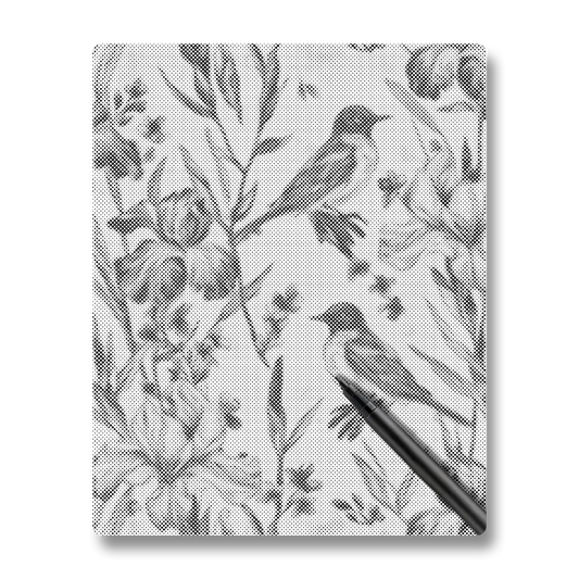 Bluebird and Iris - Dot Painting