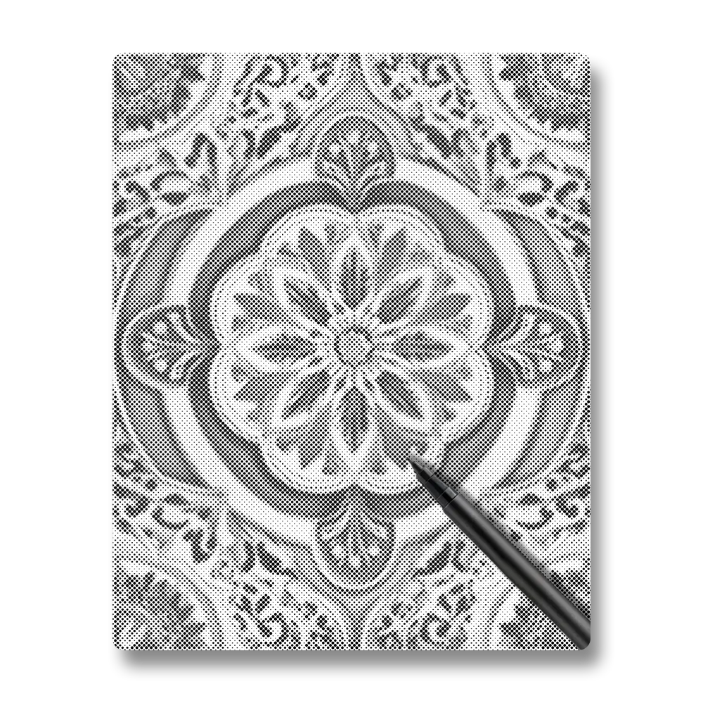 Golden Green Mandala - Dot Painting