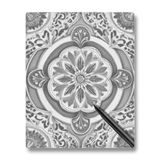 Golden Green Mandala - Dot Painting