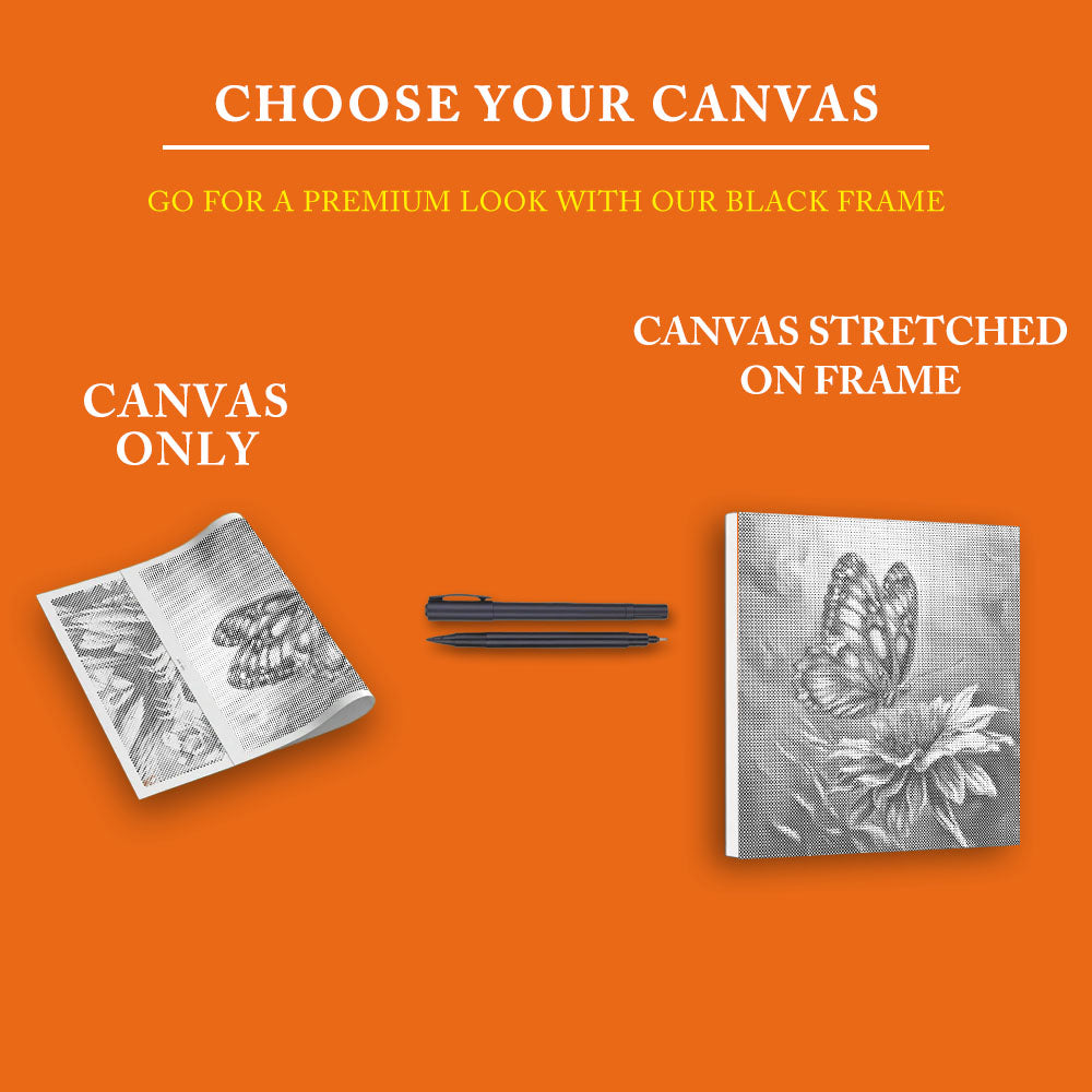 Vibrant Butterfly - Dot Painting