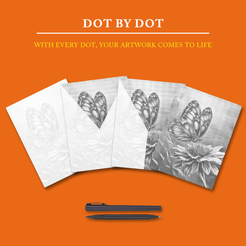 Vibrant Butterfly - Dot Painting