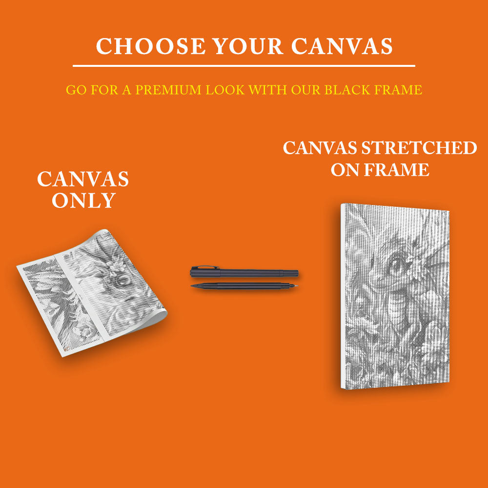 Colorful Dragon Amidst Blossoms - Dot Painting