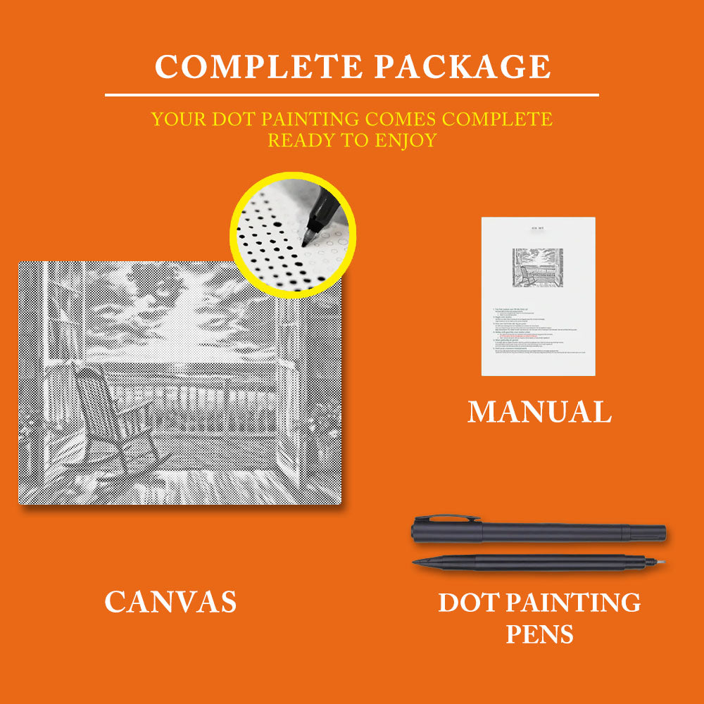 Seaside Rest - Dot Painting