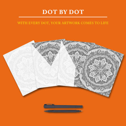 Sun Mandala - Dot Painting