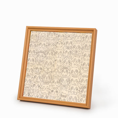 Chinchilla - Wooden Coloring Puzzle