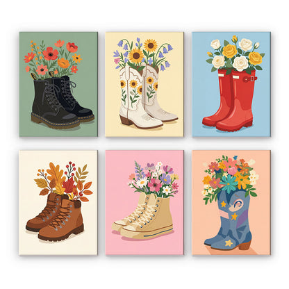 Flowers in Shoes