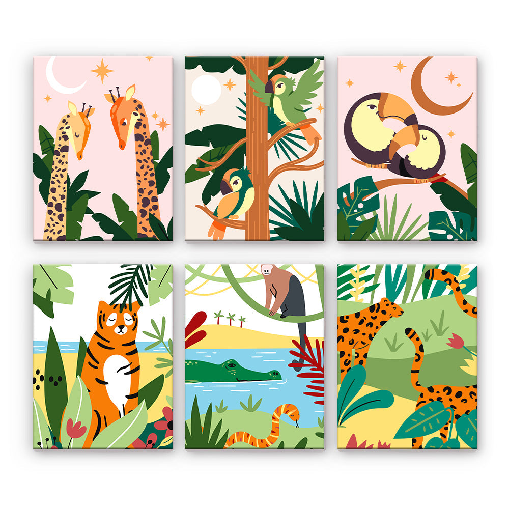 Jungle Animal Collage