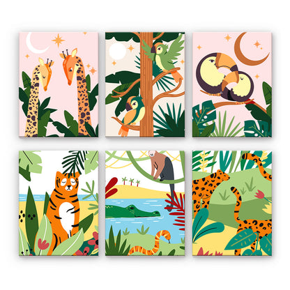 Jungle Animal Collage