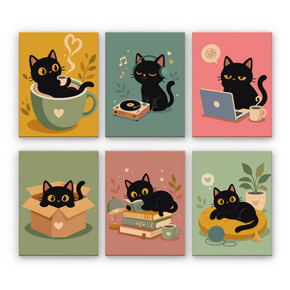 Playful Black Cats