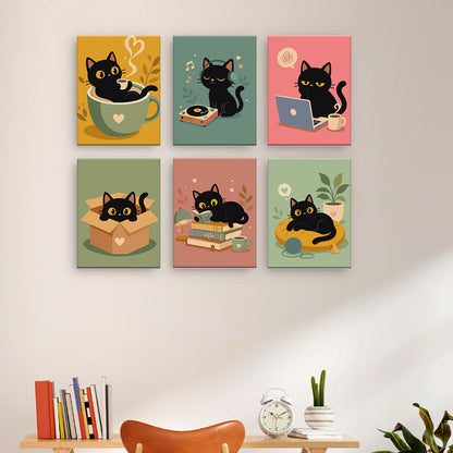 Playful Black Cats