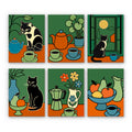 Cats and Coffee Still Life