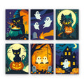 Halloween Cats and Ghosts