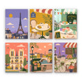 Paris Cafe and Landmark Scenes