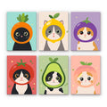 Cats in Fruit Costumes