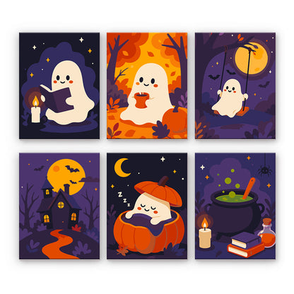 Cozy Halloween Ghosts