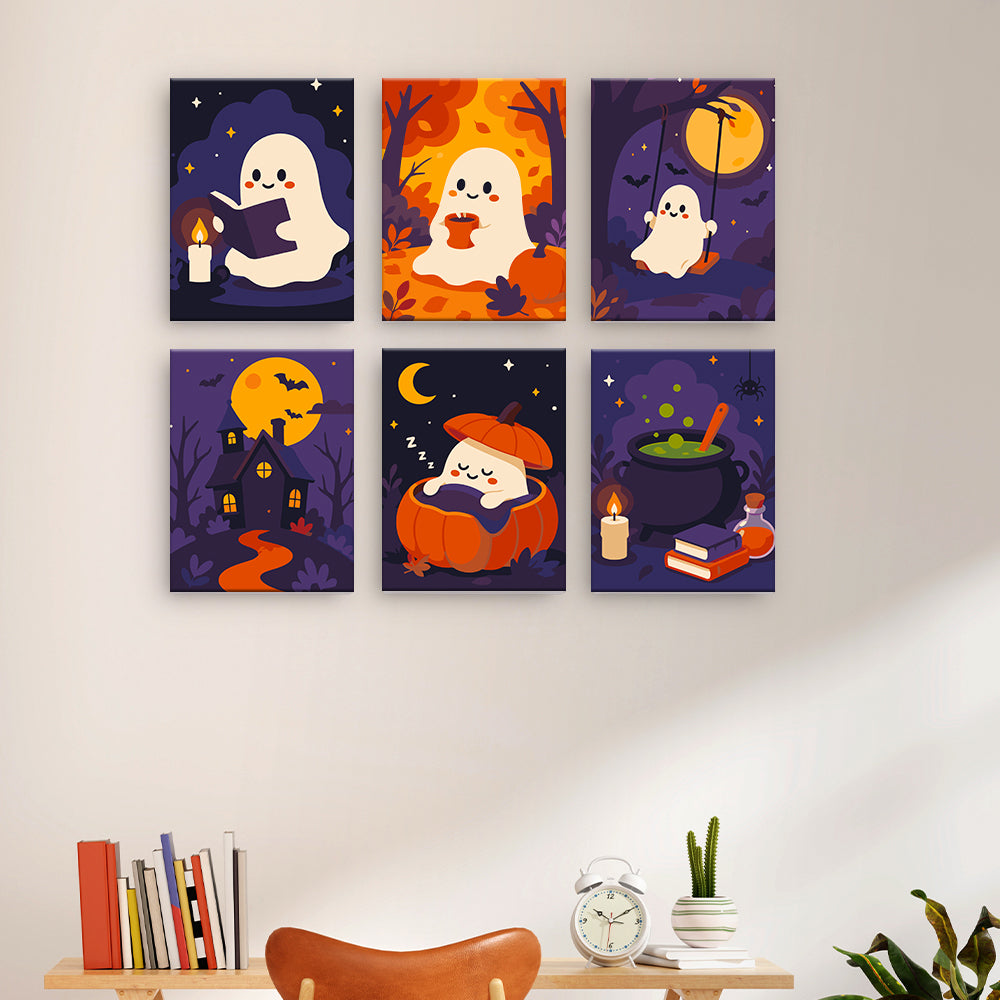 Cozy Halloween Ghosts